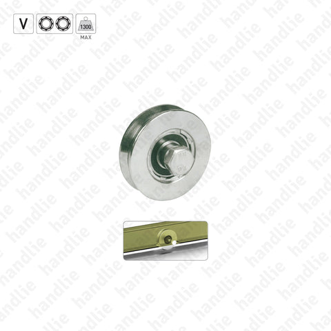 R.362 - V-Groove wheel / 2 bearings