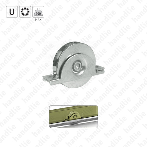 R.392L - U-Groove wheels with internal support / 1 bearing