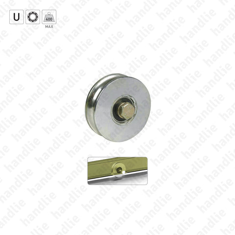 R.964 - U-Groove wheels / 1 bearing- Stainless Steel