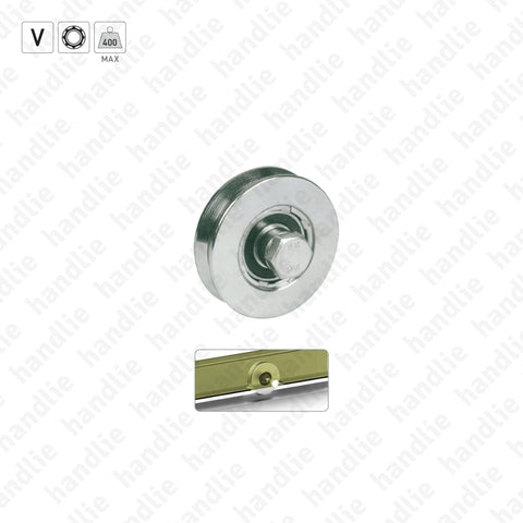 R.962 - V-Groove wheel / 1 bearing- Stainless Steel