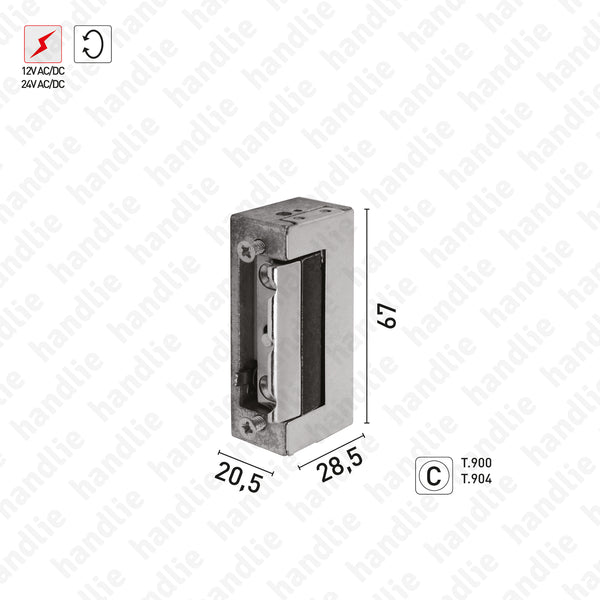 T.1740 - Electric mortise latch