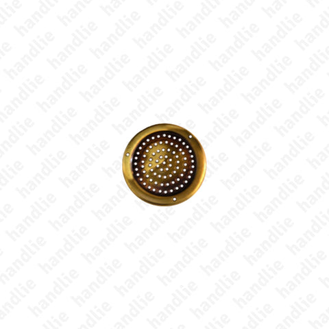 V.13 - Round ventilation grill - Stainless Steel / Brass