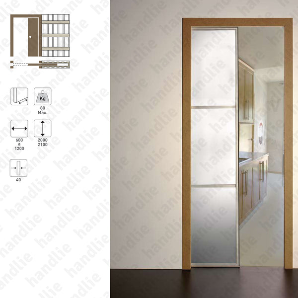BKE.11 - BKE Series Frame for single sliding doors - Plasterboard