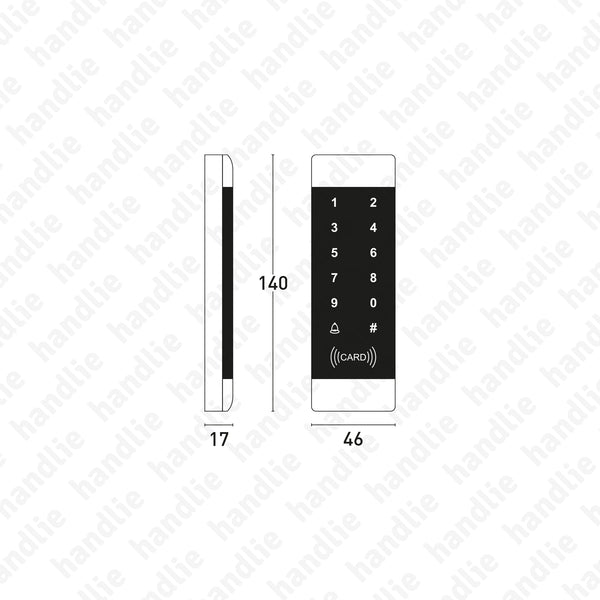 CA.6508 - Access control with PIN code and self-programmable proximity card