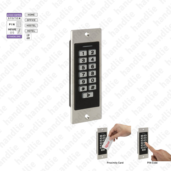 CA.6509 - Access control with PIN code and self-programmable proximity card - IP68
