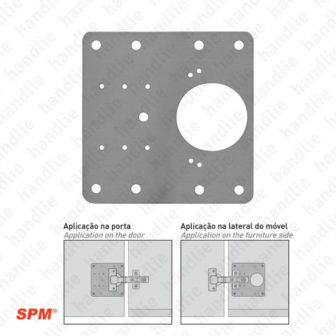 D.ACE.SPM - Repair plate for Ø35mm cup hinge