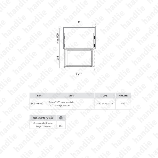 KIT EA.2108 - Basket Kit for Closet - SC SQUARE CLOSET
