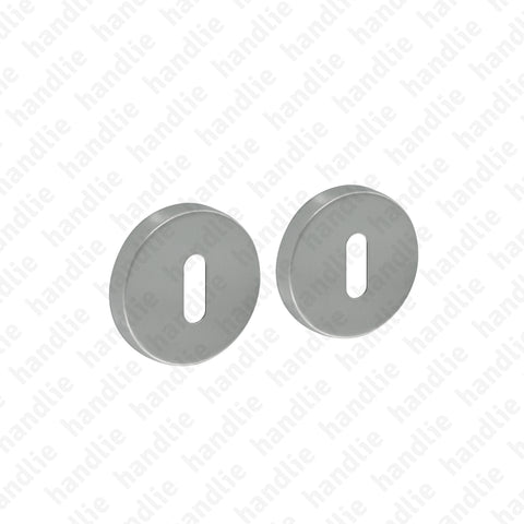 ENT.IN.80N - Round standard escutcheon pair Ø52x9mm