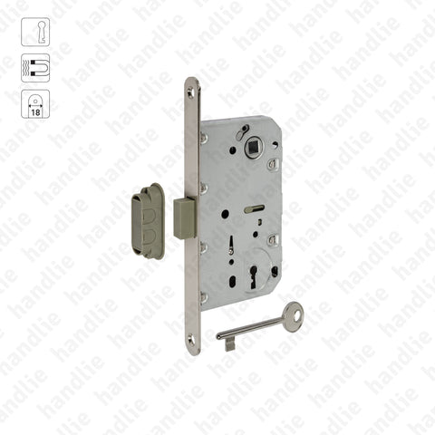 F.115.91.01.R - Magnetic mortise lock with key (Series 115)