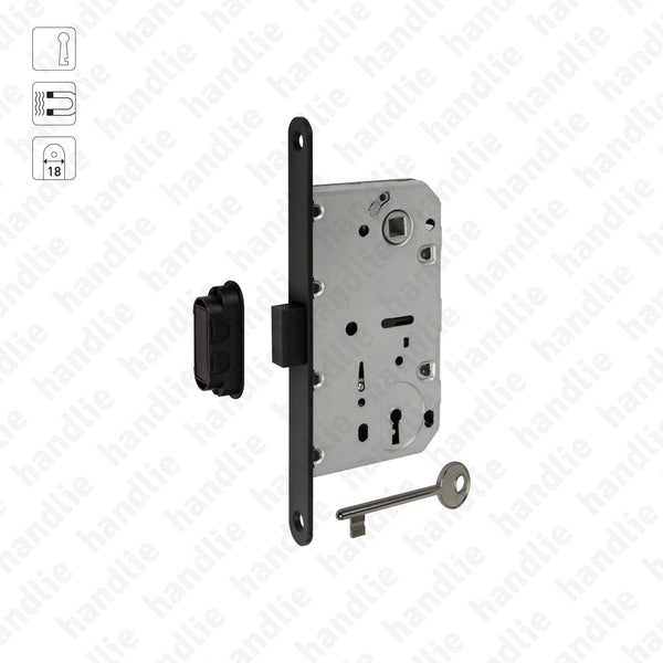 F.115.91.01.R - Magnetic mortise lock with key (Series 115)