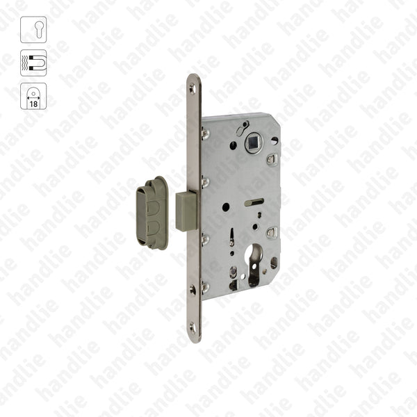 F.115.91.03.R - Magnetic mortise lock for euro profile cylinder (Series 115)