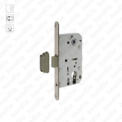 F.115.91.03.R - Magnetic mortise lock for euro profile cylinder (Series 115)