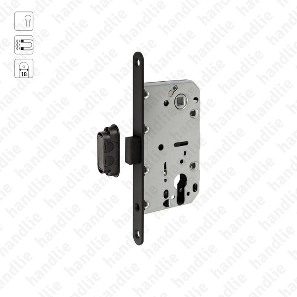 F.115.91.03.R - Magnetic mortise lock for euro profile cylinder (Series 115)