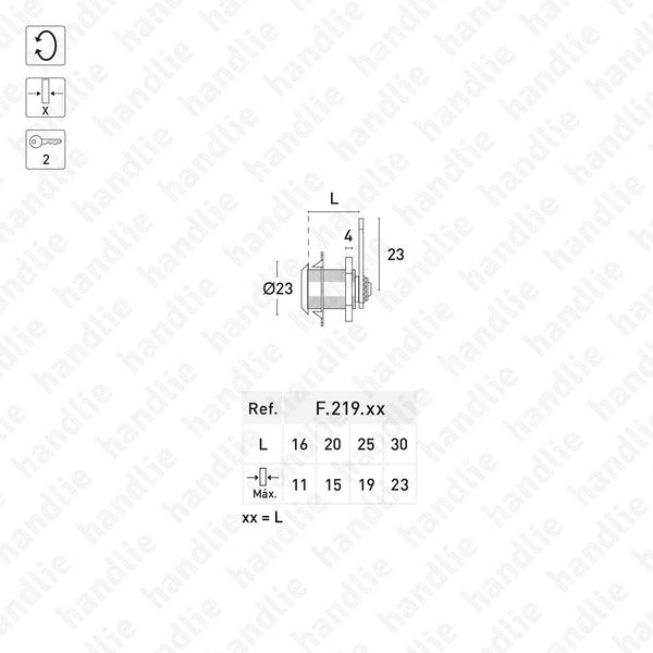 F.219 - Cam lock