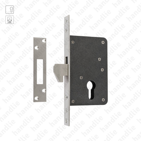 F.988.8.03 - Mortise lock with hook for euro cylinder