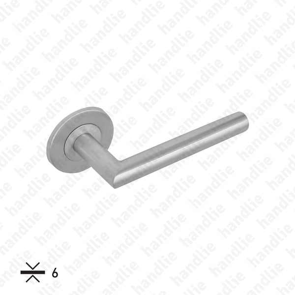 P.IN.8164.06 - Lever handle pair Ø16 | Rose 6mm