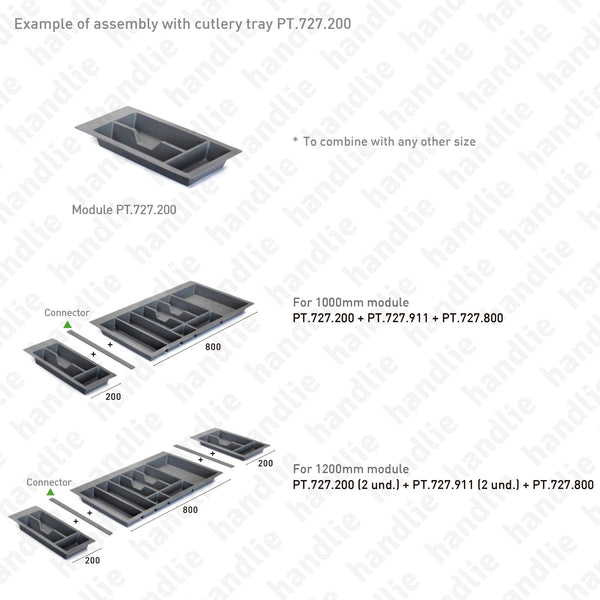 PT.727.911 - Connector for cutlery tray PT.727