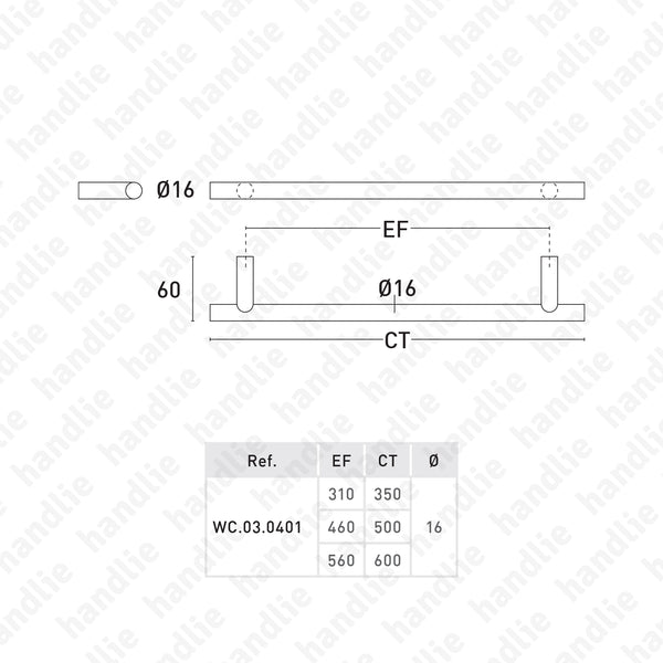 WC.03.0401 SEMPA Series - Towel Rail
