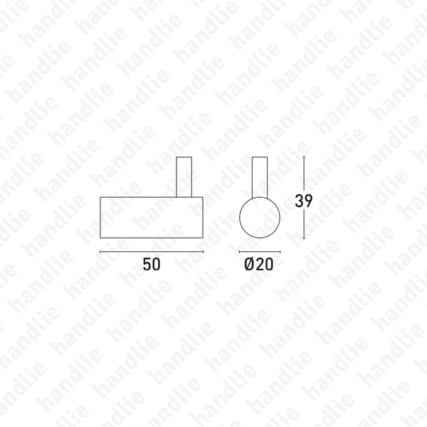 WC.01.0101 BASIC Series - Hook - Stainless Steel