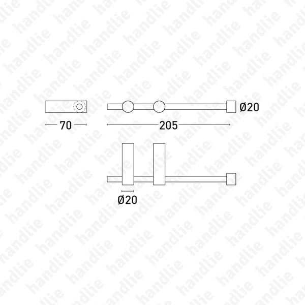 WC.01.0501 BASIC Series - Toilet roll holder - Stainless Steel