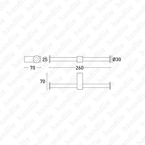 WC.02.0502 KADAPUL Series - Double toilet roll holder