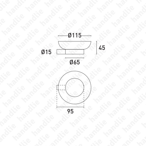 WC.03.0202 SEMPA Series - Soap dish for sink