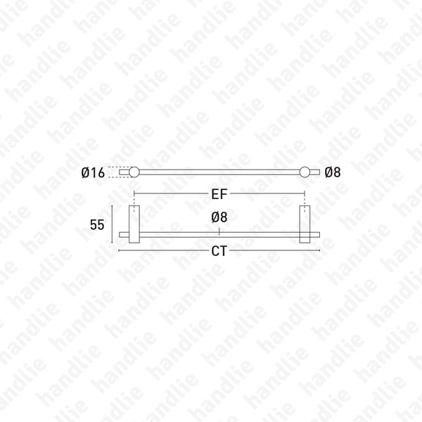 WC.03.0402 MINI SEMPA Series - Towel Rail