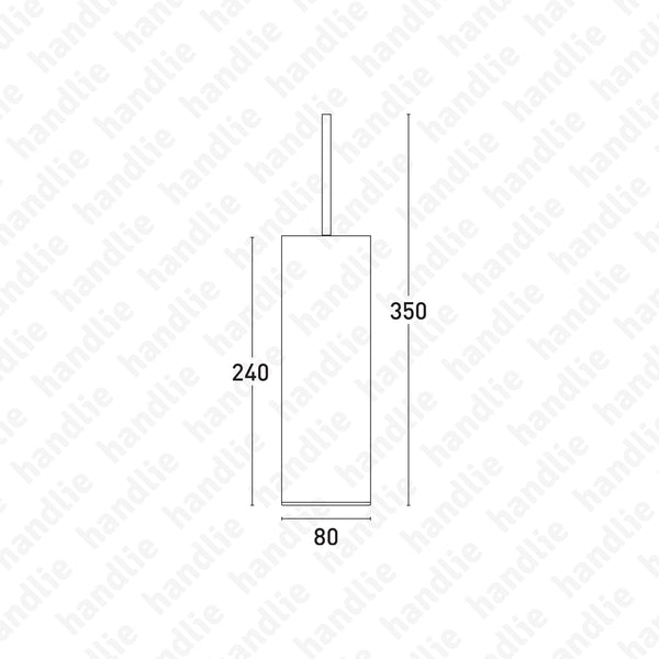 WC.9003 CORNIZO Series - Toilet brush and holder