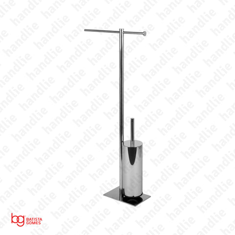 WC.9103 - Toillet tower rail with roll holder and brush holder