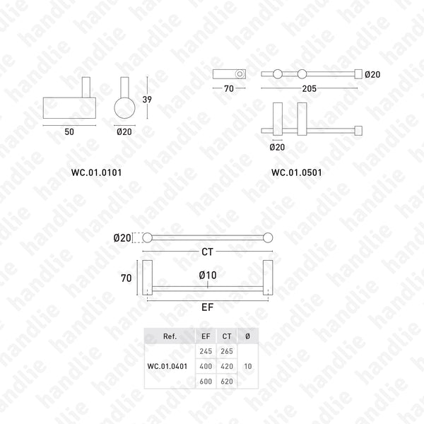 WC.KIT.0101 BASIC Series - Kit - Stainless Steel