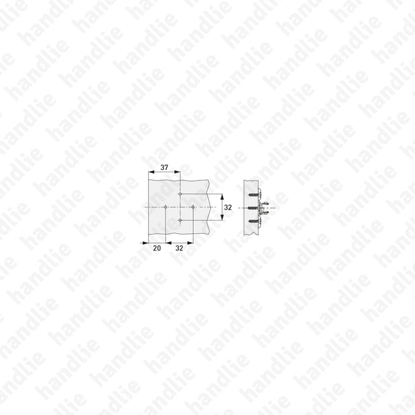 ACE.GRA.F060.073 - "NEXIS" Click Cross Mounting Plates - 3D Adjustment | GRASS