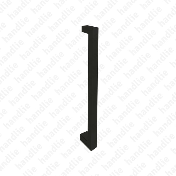 A.IN.8303 - Single pull handle for doors - Matt Black Stainless Steel