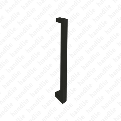 A.IN.8303 - Single pull handle for doors - Matt Black Stainless Steel