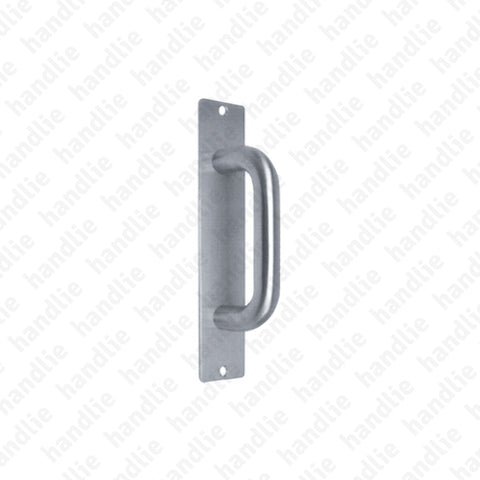 A.IN.8306 - Single pull handle with plate - Stainless Steel