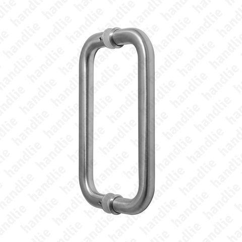A.IN.8323.A - Back to back pull handle for doors - Stainless Steel