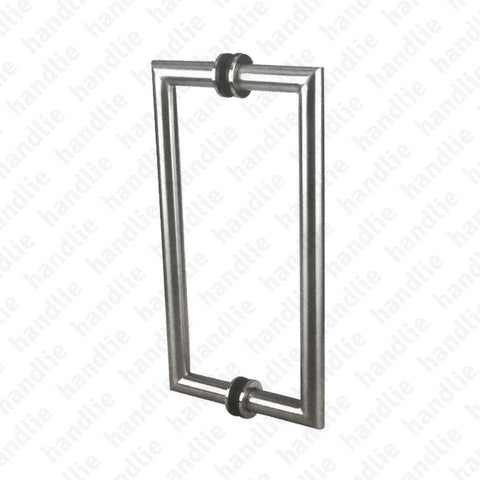 A.IN.8324.A - Back to back pull handle for doors - Stainless Steel