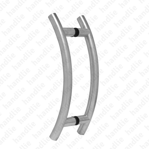A.IN.8410P - Back to back pull handles for doors - Stainless Steel