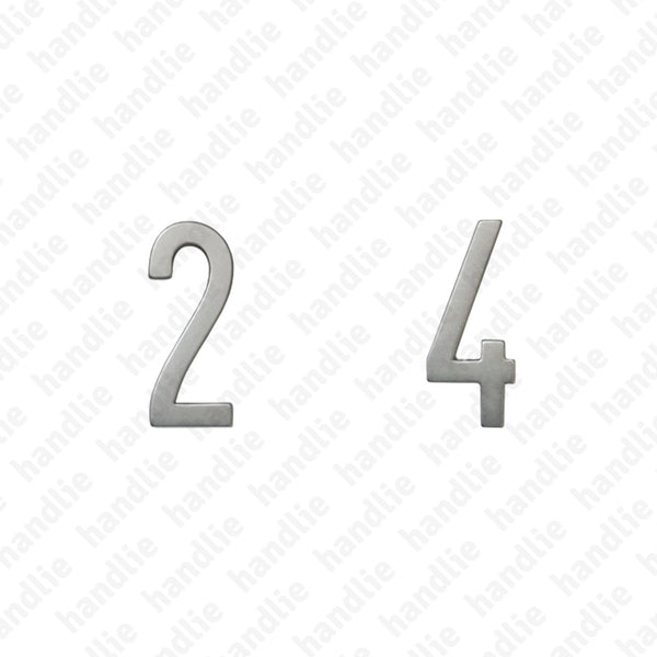 ALG.10 - Numerals (0 to 9) - 100mm - Aluminium