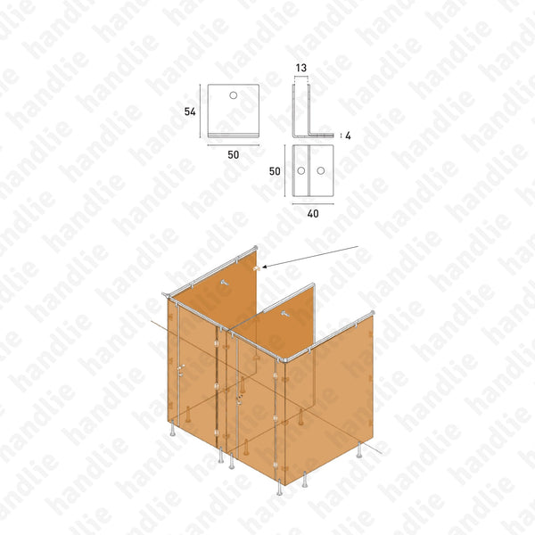 ASM.814 - Panel bracket - STAINLESS STEEL