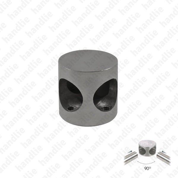 ASM.832 / ASM.832.A - Headrail connector - 90º - Stainless Steel