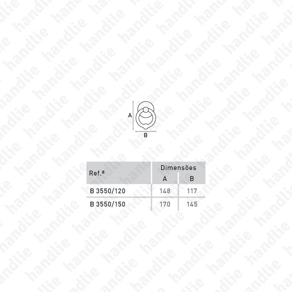 B.3550.150 - Door knockers - Brass