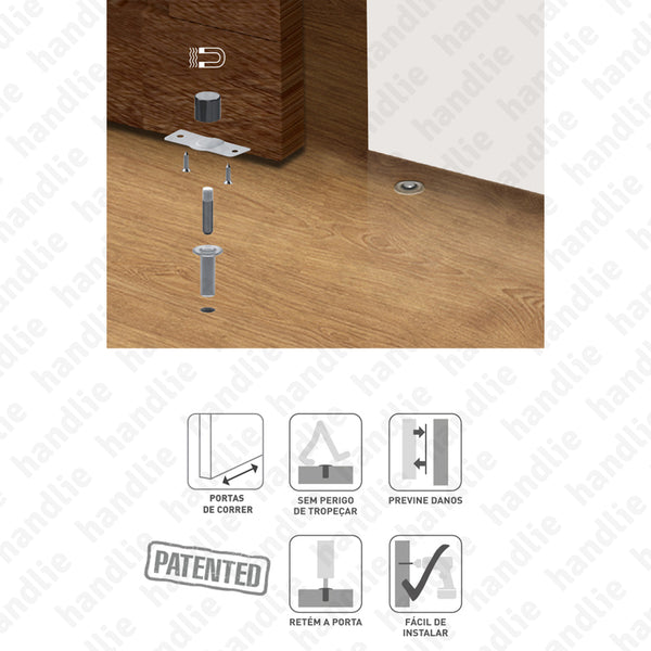 BP.1495 - Door stop for sliding doors - magnetic and concealed