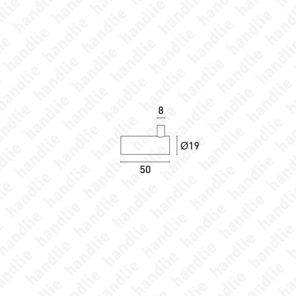 CAB.IN.506 - Hook - Ø19x50 - STAINLESS STEEL