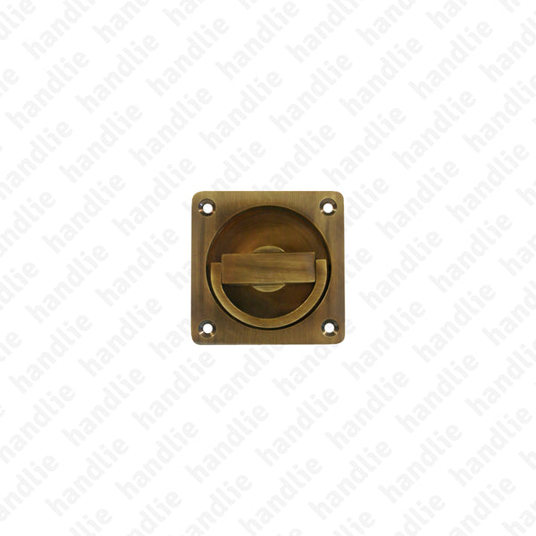 CE.8250 - Flush ring pull handle Q.70 - BRASS