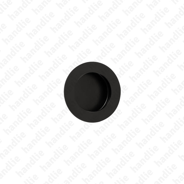 CE.IN.8225 - Flush handle - Ø40 and Ø65 - Matt Black Stainless Steel
