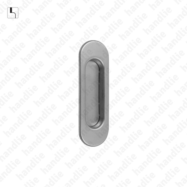 CE.IN.8245 - Oval flush handle - 125x40 - Stainless Steel