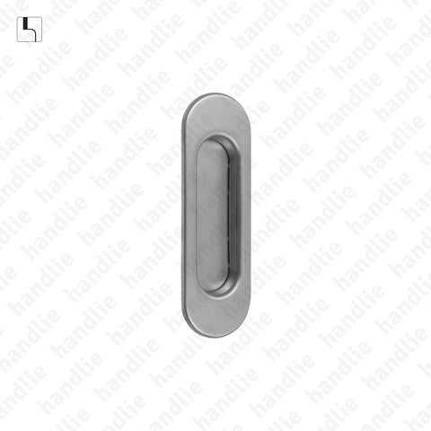 CE.IN.8245 - Oval flush handle - 125x40 - Stainless Steel