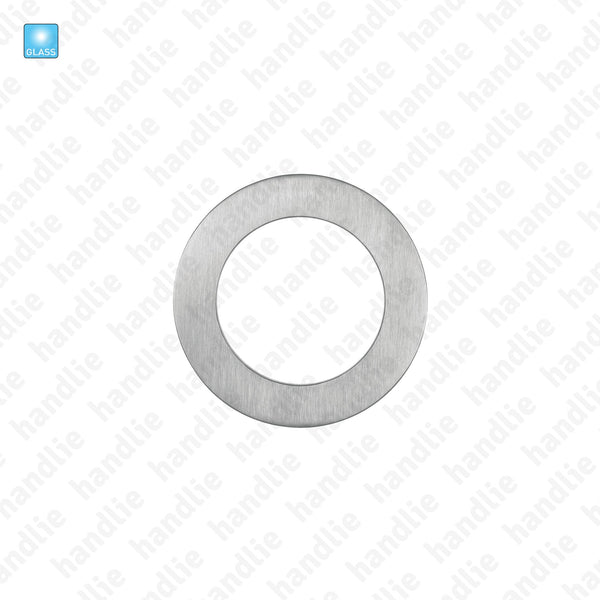 CE.IN.8676A - Flat flush handle for glass or wooden doors - Ø70x6 - Stainless Steel