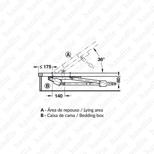 CM.274.51.920 - Lift mechanism for beds/matresses