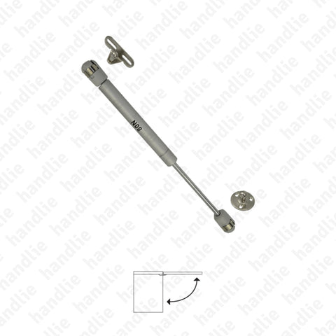 CM.67B - Lid stay with gas damper for cabinet doors